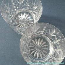 Load image into Gallery viewer, PAIR of Edinburgh Crystal Large Old Fashioned Whisky Tumblers. LOMOND PATTERN 3 1/4 inches

