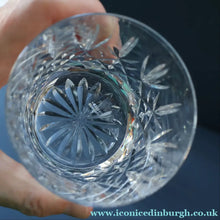 Load image into Gallery viewer, PAIR of Edinburgh Crystal Large Old Fashioned Whisky Tumblers. LOMOND PATTERN 3 1/4 inches

