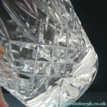 Load image into Gallery viewer, PAIR of Edinburgh Crystal Large Old Fashioned Whisky Tumblers. LOMOND PATTERN 3 1/4 inches
