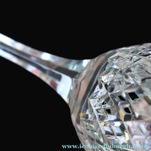 Load image into Gallery viewer, PAIR of Vintage Edinburgh Crystal LARGE Water / Red Wine Glasses. MONTROSE PATTERN. 8 1/4 inches
