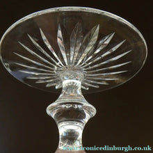 Load image into Gallery viewer, PAIR of Edinburgh Crystal Large Red Wine Goblets. LOMOND PATTERN 6 3/4 inche
