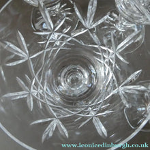 Load image into Gallery viewer, PAIR of Edinburgh Crystal Large Red Wine Goblets. LOMOND PATTERN 6 3/4 inche
