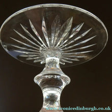 Load image into Gallery viewer, PAIR of Edinburgh Crystal Large Red Wine Goblets. LOMOND PATTERN 6 3/4 inche
