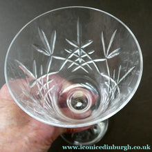 Load image into Gallery viewer, PAIR of Edinburgh Crystal Large Red Wine Goblets. LOMOND PATTERN 6 3/4 inche

