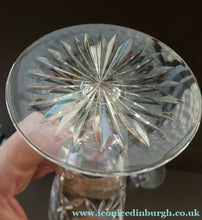 Load image into Gallery viewer, PAIR of Edinburgh Crystal Large Red Wine Goblets. LOMOND PATTERN 6 3/4 inche
