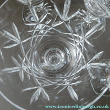 Load image into Gallery viewer, PAIR of Edinburgh Crystal Large Red Wine Goblets. LOMOND PATTERN 6 3/4 inche
