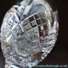 Load image into Gallery viewer, PAIR of Vintage Edinburgh Crystal LARGE Wine Glasses. MONTROSE PATTERN. 7 3/4 inches
