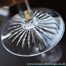 Load image into Gallery viewer, PAIR of Vintage Edinburgh Crystal LARGE Wine Glasses. MONTROSE PATTERN. 7 3/4 inches
