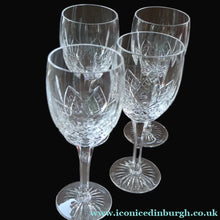 Load image into Gallery viewer, PAIR of Vintage Edinburgh Crystal LARGE Wine Glasses. MONTROSE PATTERN. 7 3/4 inches
