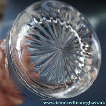 Load image into Gallery viewer, PAIR of Vintage Edinburgh Crystal Larger Old Fashioned Whisky Tumblers. STAR OF EDINBURGH. 3 1/2 inches
