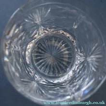 Load image into Gallery viewer, PAIR of Vintage Edinburgh Crystal Larger Old Fashioned Whisky Tumblers. STAR OF EDINBURGH. 3 1/2 inches
