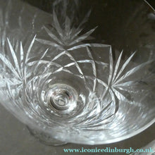 Load image into Gallery viewer, Pair of EDINBURGH CRYSTAL Small Wine OBAN Glasses. SIGNED Height 5 inches
