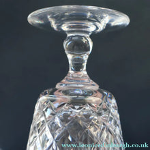 Load image into Gallery viewer, EDINBURGH CRYSTAL. PAIR of WATER Glasses. Appin Pattern. 5 inches
