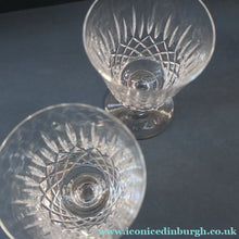 Load image into Gallery viewer, EDINBURGH CRYSTAL. PAIR of WATER Glasses. Appin Pattern. 5 inches
