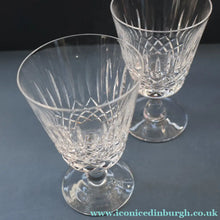 Load image into Gallery viewer, EDINBURGH CRYSTAL. PAIR of WATER Glasses. Appin Pattern. 5 inches
