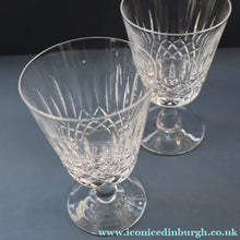 Load image into Gallery viewer, EDINBURGH CRYSTAL. PAIR of WATER Glasses. Appin Pattern. 5 inches
