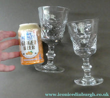 Load image into Gallery viewer, PAIR of Edinburgh Crystal Wine Goblets. ED 134 PATTERN, Height 6 1/2 inches
