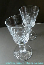 Load image into Gallery viewer, PAIR of Edinburgh Crystal Wine Goblets. ED 134 PATTERN, Height 6 1/2 inches
