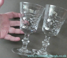 Load image into Gallery viewer, PAIR of Edinburgh Crystal Wine Goblets. ED 134 PATTERN, Height 6 1/2 inches
