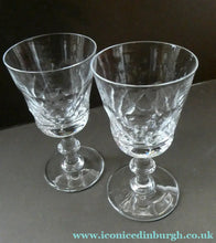 Load image into Gallery viewer, PAIR of Edinburgh Crystal Large Goblets. ED 134 PATTERN 6 1/2inches
