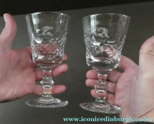 Load image into Gallery viewer, PAIR of Edinburgh Crystal Wine Goblets. ED 134 PATTERN, Height 6 1/2 inches
