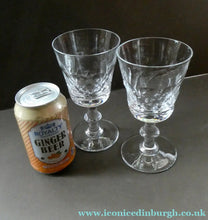 Load image into Gallery viewer, PAIR of Edinburgh Crystal Wine Goblets. ED 134 PATTERN, Height 6 1/2 inches
