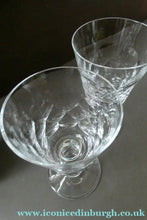 Load image into Gallery viewer, PAIR of Edinburgh Crystal Wine Goblets. ED 134 PATTERN, Height 6 1/2 inches
