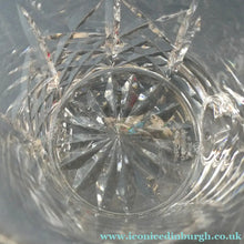 Load image into Gallery viewer, RARE 1950s Edinburgh Crystal TANKARD: HIGHLAND Pattern. 4 1/4 inches tall
