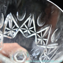 Load image into Gallery viewer, Edinburgh Crystal. Set of Five White Wine Goblets. 6 3/4 inches (Unidentified Pattern) - VINTAGE CRYSTAL GLASSES
