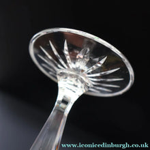 Load image into Gallery viewer, Edinburgh Crystal. Set of Five White Wine Goblets. 6 3/4 inches (Unidentified Pattern) - VINTAGE CRYSTAL GLASSES
