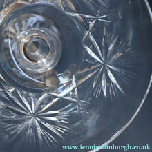 Load image into Gallery viewer, EDINBURGH CRYSTAL. Set of FOUR Champagne Coupes / Tall Sherbet Glasses. STAR OF EDINBURGH Pattern: 5 1/8 inches 

