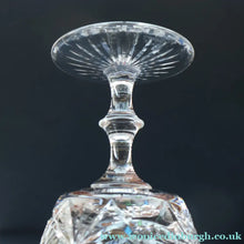 Load image into Gallery viewer, EDINBURGH CRYSTAL. Set of FOUR Champagne Coupes / Tall Sherbet Glasses. STAR OF EDINBURGH Pattern: 5 1/8 inches 

