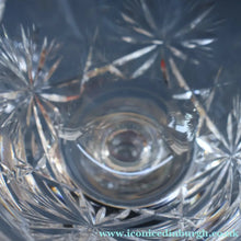 Load image into Gallery viewer, EDINBURGH CRYSTAL. Set of FOUR Champagne Coupes / Tall Sherbet Glasses. STAR OF EDINBURGH Pattern: 5 1/8 inches 

