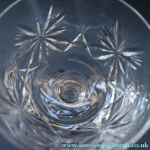 Load image into Gallery viewer, EDINBURGH CRYSTAL. Set of SIX Champagne Coupes / Tall Sherbet Glasses. STAR OF EDINBURGH Pattern: 5 1/8 inches
