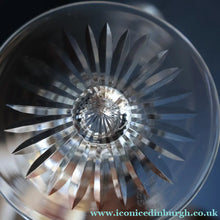 Load image into Gallery viewer, EDINBURGH CRYSTAL. Set of SIX Champagne Coupes / Tall Sherbet Glasses. STAR OF EDINBURGH Pattern: 5 1/8 inches
