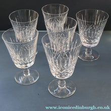 Load image into Gallery viewer, EDINBURGH CRYSTAL. Set of SIX Matching WATER Glasses. Appin Pattern. 5 inches
