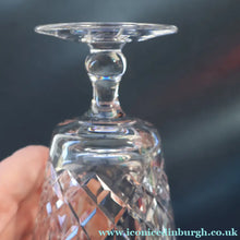 Load image into Gallery viewer, EDINBURGH CRYSTAL. Set of SIX Matching WATER Glasses. Appin Pattern. 5 inches

