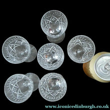 Load image into Gallery viewer, Edinburgh Crystal Set of Six Small Sherry or Liqueur Glasses. 4 inches high
