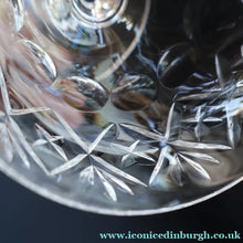 Load image into Gallery viewer, Vintage EDINBURGH CRYSTAL Seven Champagne Coupes / Sorbet Dishes with Stylish &amp; Rarer LOCHIEL Pattern. 3 3/4 inches
