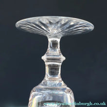 Load image into Gallery viewer, JOB LOT: Vintage Edinburgh Crystal CHAMPAGNE FLUTES. STAR OF EDINBURGH Pattern. Set of SEVEN: 6 1/4 inches
