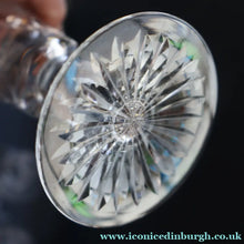 Load image into Gallery viewer, JOB LOT: Vintage Edinburgh Crystal CHAMPAGNE FLUTES. STAR OF EDINBURGH Pattern. Set of SEVEN: 6 1/4 inches
