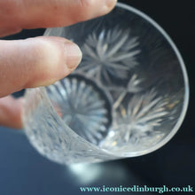 Load image into Gallery viewer, JOB LOT. Vintage Edinburgh Crystal Smaller Whisky Tumblers (Total of Seven). STAR OF EDINBURGH. 3 inches
