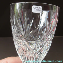Load image into Gallery viewer, Vintage Edinburgh Crystal SINGLE SPARE Large White Wine Glass
