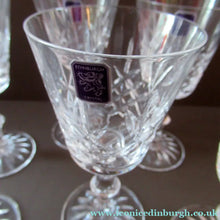 Load image into Gallery viewer, Boxed Set of Six Edinburgh Crystal Goblets. 1980s Lomond Pattern
