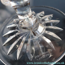 Load image into Gallery viewer, Vintage BOXED SET of SIX Edinburgh Crystal Goblets. LOMOND PATTERN (Square Bowl). 6 1/8 inches
