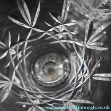 Load image into Gallery viewer, Vintage Six Edinburgh Crystal Goblets. Lomond Pattern (Square Bowl). 6 1/8 inches - VINTAGE CRYSTAL GLASSES
