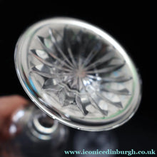 Load image into Gallery viewer, Vintage Six Edinburgh Crystal Goblets. Lomond Pattern (Square Bowl). 6 1/8 inches - VINTAGE CRYSTAL GLASSES
