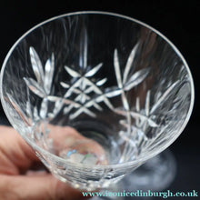 Load image into Gallery viewer, Vintage Six Edinburgh Crystal Goblets. Lomond Pattern (Square Bowl). 6 1/8 inches - VINTAGE CRYSTAL GLASSES

