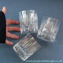 Load image into Gallery viewer, SIX LARGE: Vintage GLENEAGLES Edinburgh Crystal Double Old Fashioned Tumblers. Height: 3 5/48 inches (12 oz)
