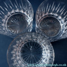 Load image into Gallery viewer, SIX LARGE: Vintage GLENEAGLES Edinburgh Crystal Double Old Fashioned Tumblers. Height: 3 5/48 inches (12 oz)
